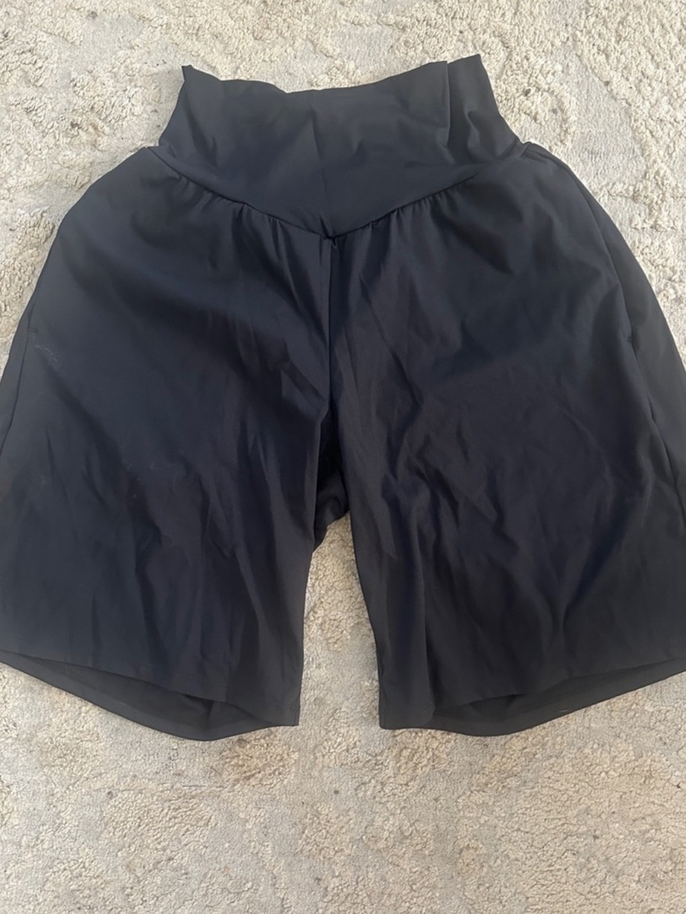Halara Softly Zero Airy Super High-Waist Black Yoga Shorts 9" Inseam Size M - Picture 6 of 6